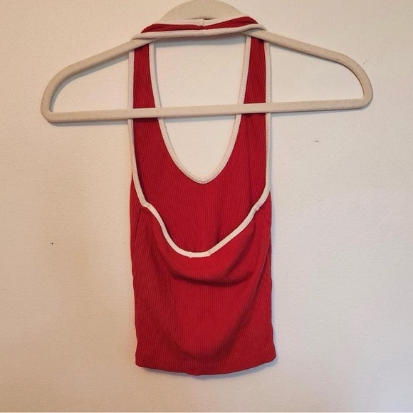 BDG Red and White Halter Tank Top - Picture 6 of 7